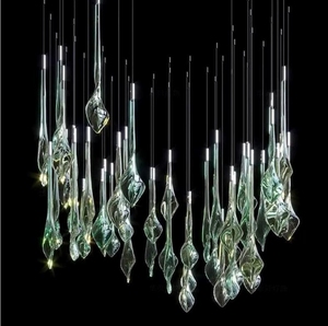 Factory Customized Hotel Villa Lobby Stainless Steel Crystal Chandelier