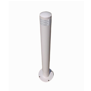 Outdoor Removable Parking Safety Post White Steel Bollard