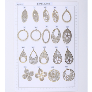 Brass Lace Pendants for Jewelry Components