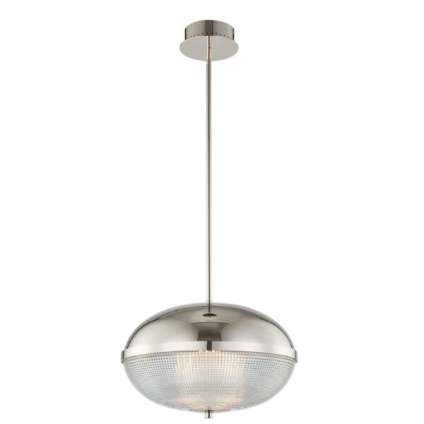 Portland 16-in 1 Light LED Polished Nickel Pendant