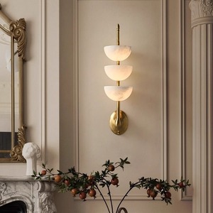 Spanish Marble Solid Copper Nordic Modern Luxury Wall Sconce
