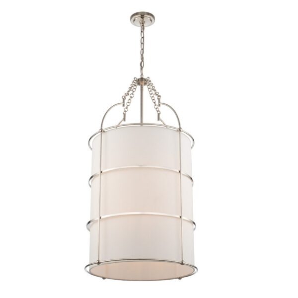 Carson 20-in 1 Light Polished Nickel Chandelier