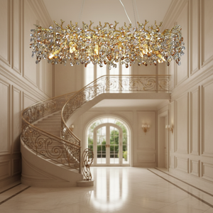 Factory Price Modern Hotel Lobby Pendant Lights Living Room Staircase Tree Branch Crystal Chandeliers