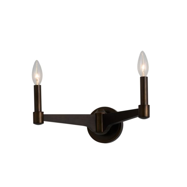 Tono 10-in 2 Light Vintage Bronze Wall Sconce