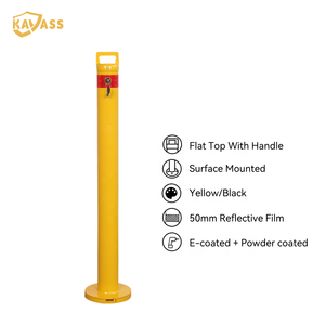 KAVASS Surface Mounted Keylockable Moveable Steel Safety Bollard