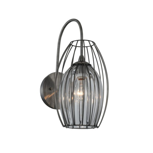 Emilia 16-in 1 Light Stainless Steel Wall Sconce