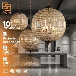 Modern Luxury Crystal Designer Pendant Lamp LED Ceiling