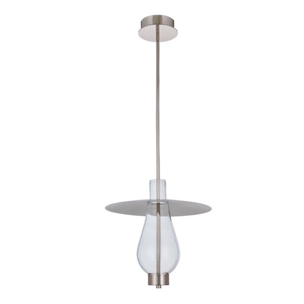 Hugo 16-in 1 Light LED Polished Nickel Pendant